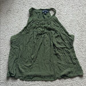 New York and Company Crochet Sleeveless Blouse